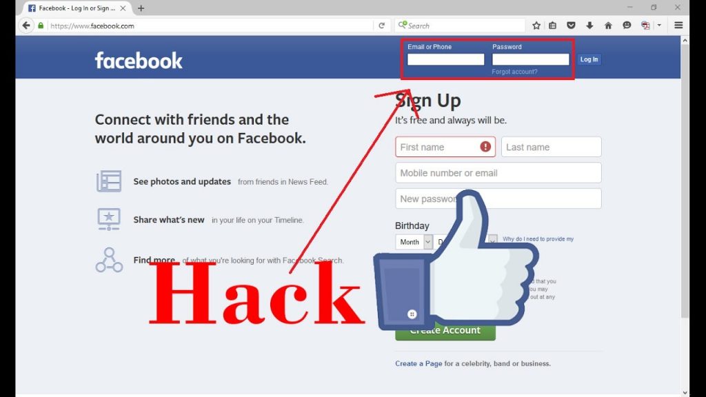 hack facebook account free online