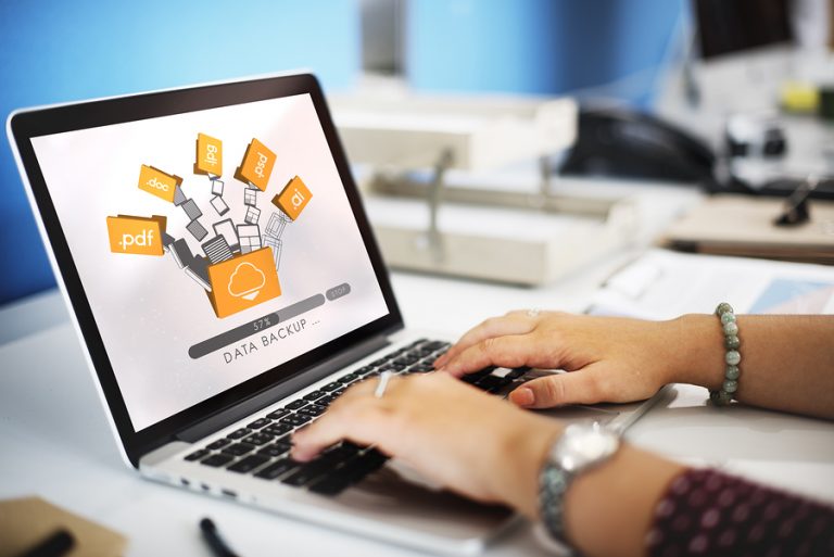 Data Backup Files Online Database Storage Concept